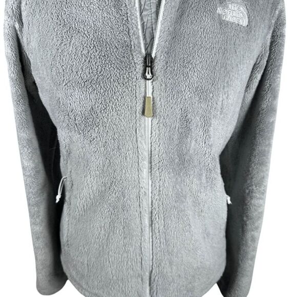The North Face Osito Fleece Full Zip Jacket Light gray Plush Womens size S - Picture 4 of 10